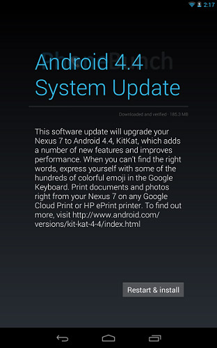 Nexus 7 2012 Wifi Android 4 4 Kitkat India