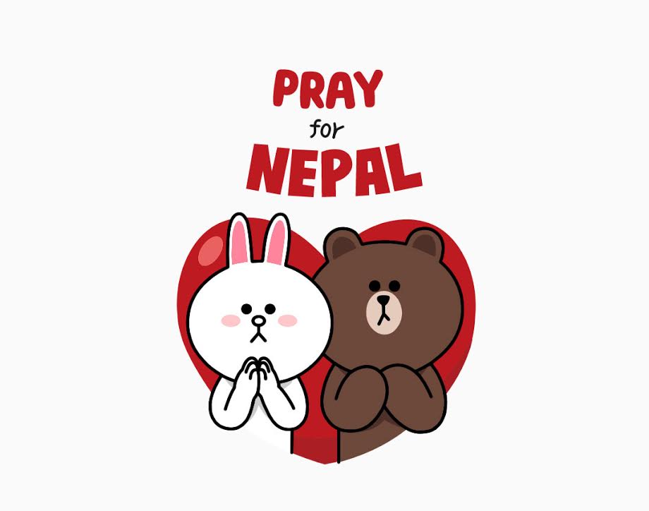 Line Pray For Nepal