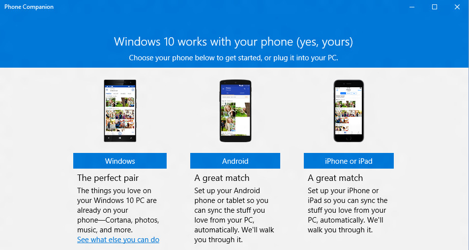 Windows 10 Phone Companion