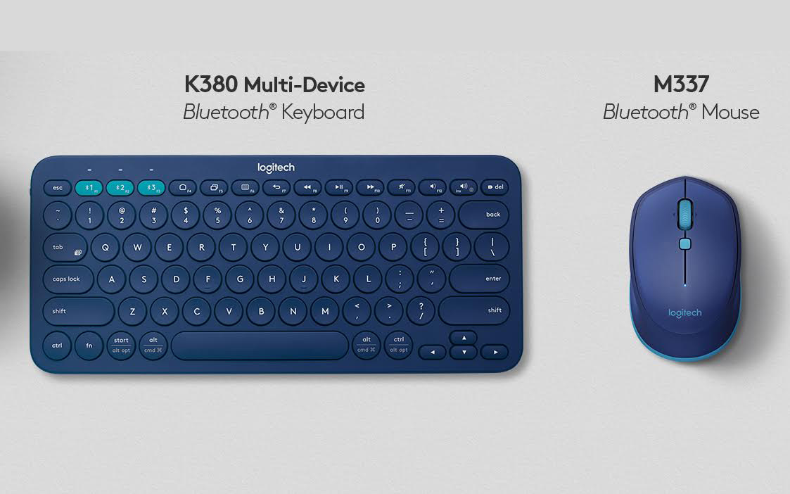 Logitech K380 Keyboard M337 Mouse