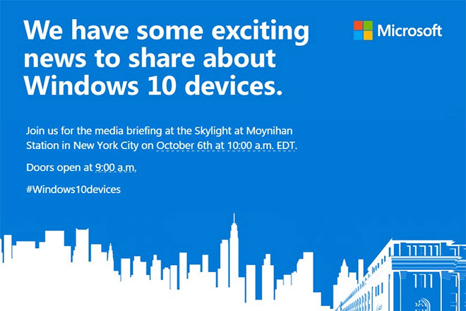 Microsoft Windows 10 Event October