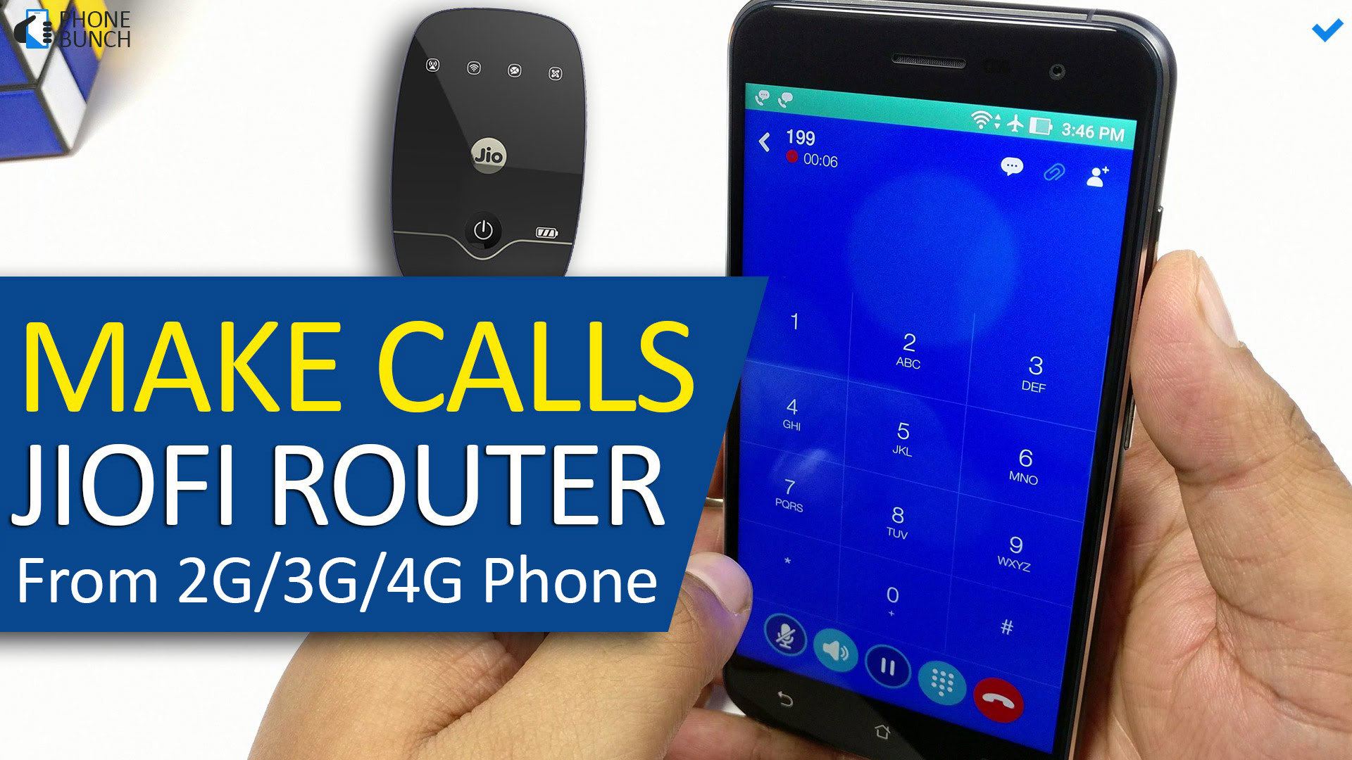 make phone calls using jiofi router