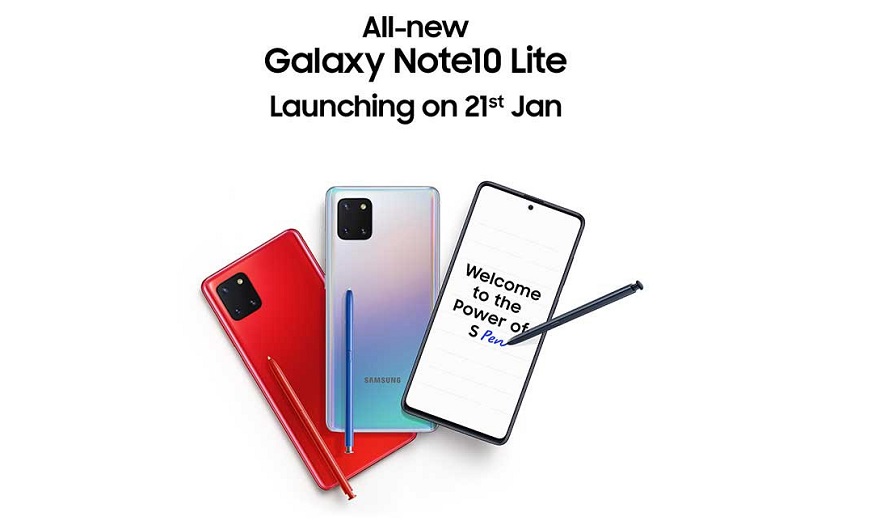Samsung Galaxy Note 10 Lite India launch
