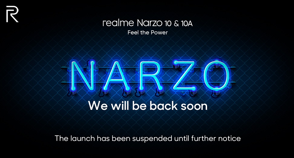 realme Narzo 10 series postpond
