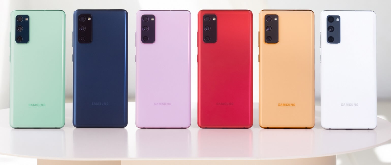 Samsung galaxy S20 FE 5G 4G colors