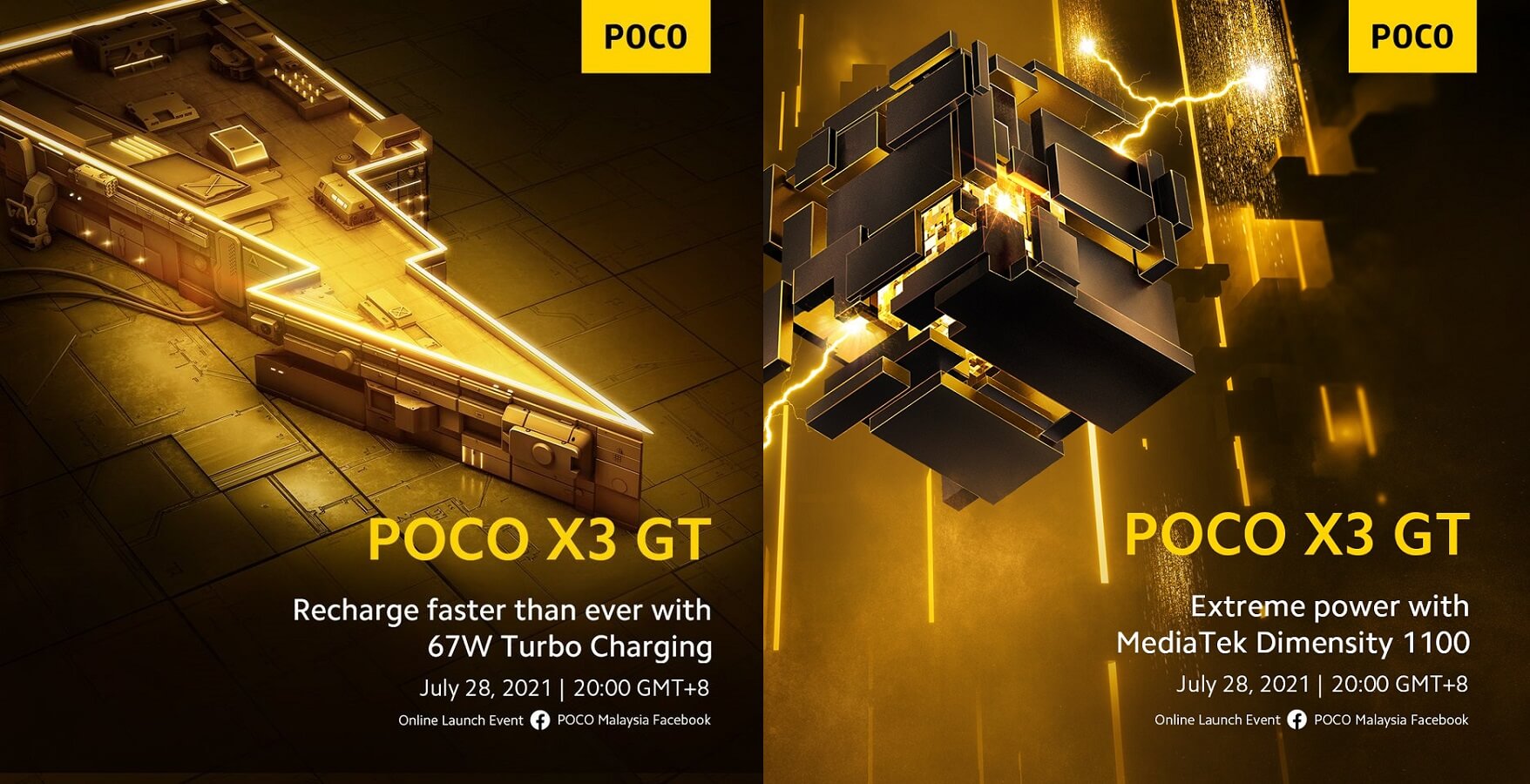 POCO X3 GT Dimensity 1100 67W charging