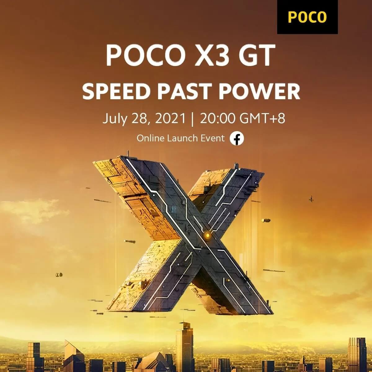 poco X3 GT launch invite