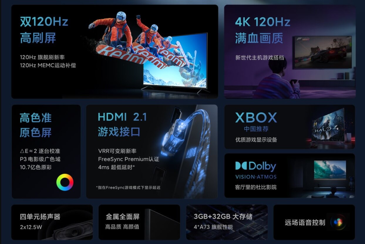 Redmi Smart TV X 2022 55 65 features