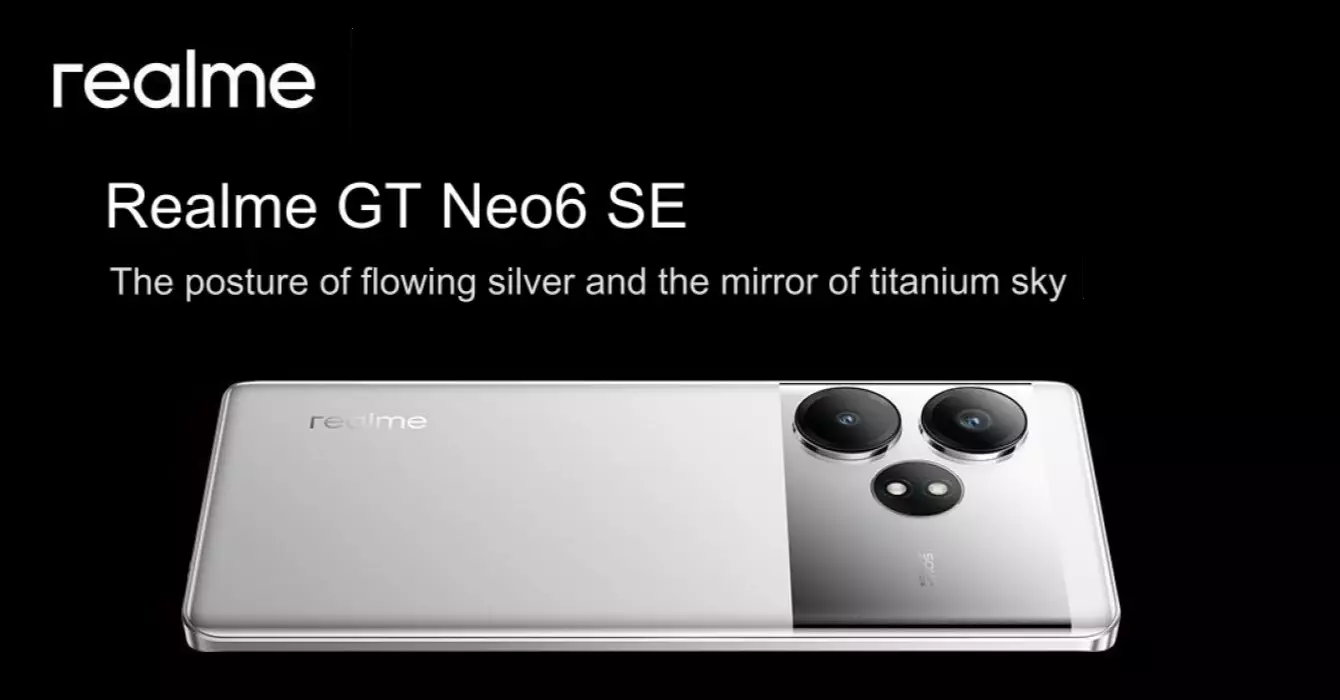 realme gt neo 6 se silver color teaser cn.