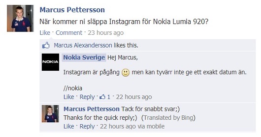 Nokia Sweden Instagram Windows Phone