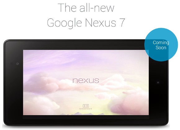 New Google Nexus 7 Coming Soon