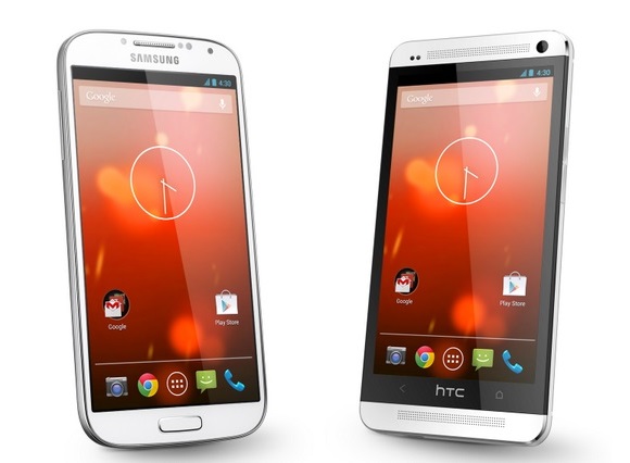 Google Play Edition Htc One And Samsung Galaxy S4 Android43 Update