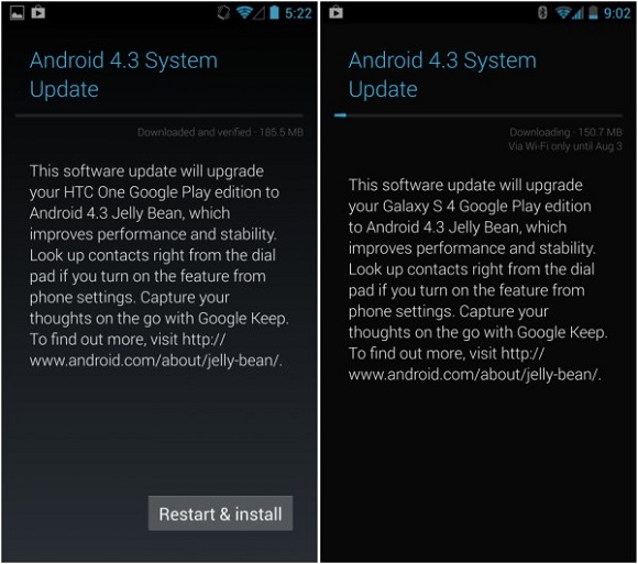 Google Play Editions Android43 Ota Update