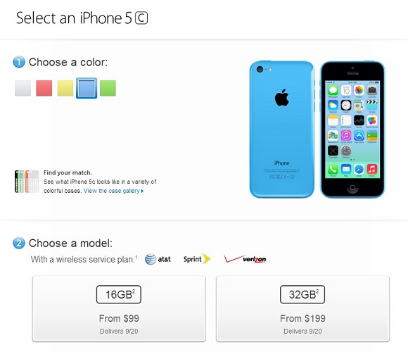 Apple Iphone 5c Pre Orders Begin