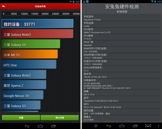 Tegra Note 7 Benchmark Scores 2