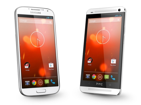 Google Play Edition Htc One And Samsung Galaxy S4 Android44 Update