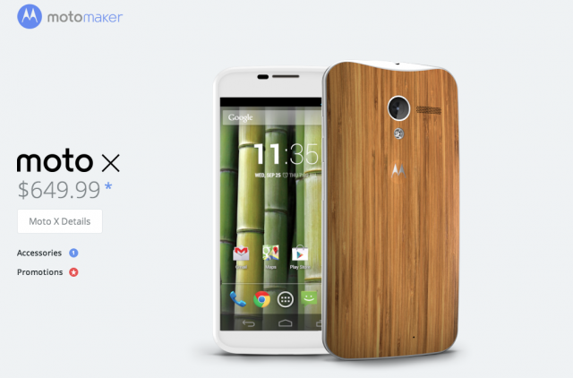 Motomaker Moto X Bamboo Back Cover