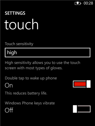 Windows Phone Disable Haptic Feedback Vibration