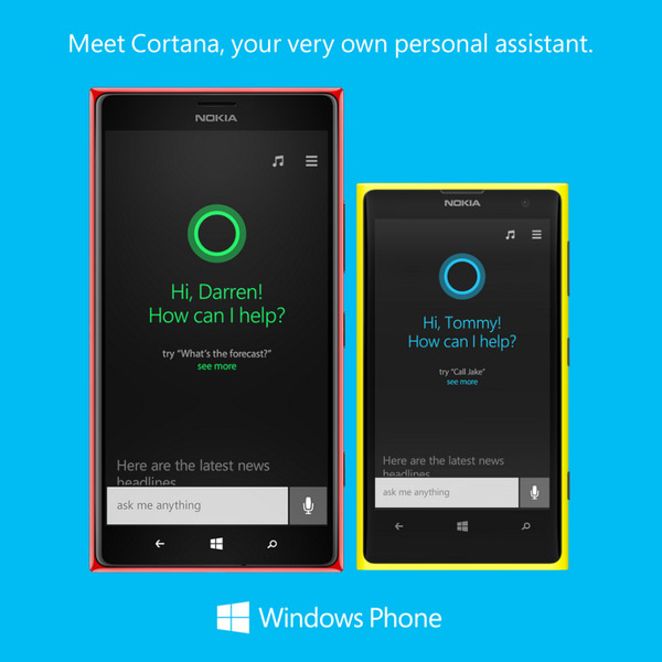 Windows Phone 81 Cortana