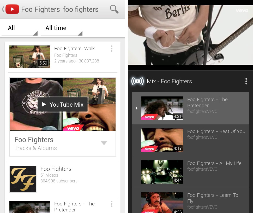 Youtube Mix Android