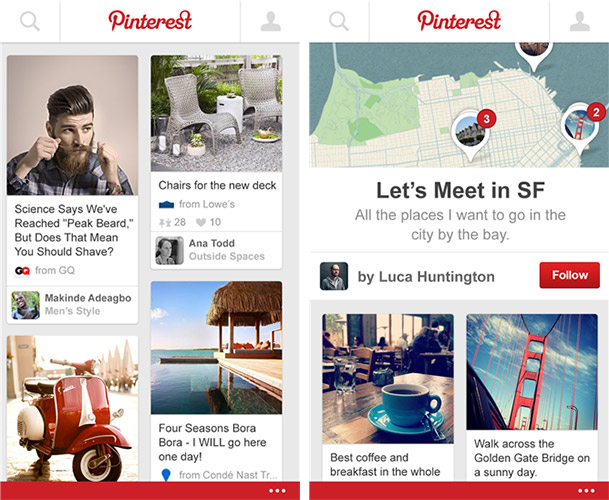 Pinterest Beta Windows Phone