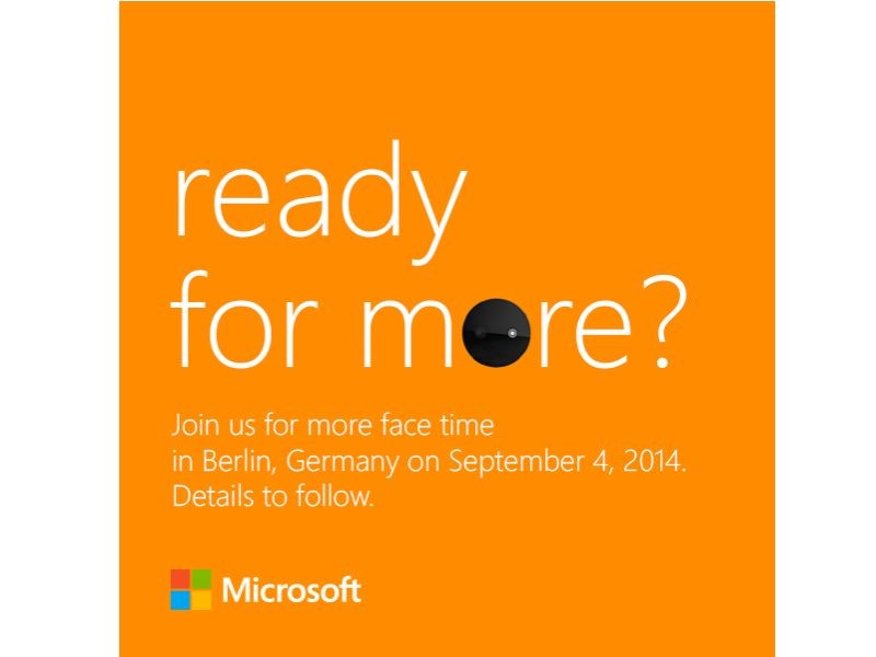 Microsoft Lumia 830 IFA 2014 Invite