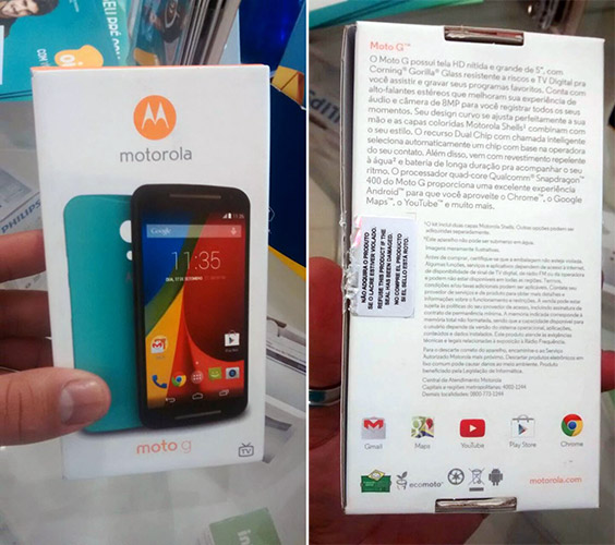 Moto G Retail Box