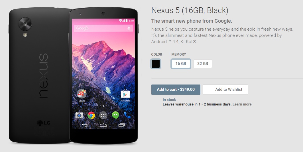 Nexus 5 Us Play Store