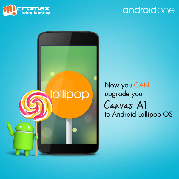 Micromax Canvas A1 Lollipop Update