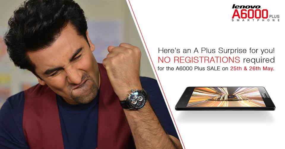 Lenovo A6000 Plus Open Sale