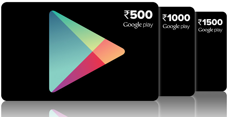 Google Play Gift Cards Prepaid India