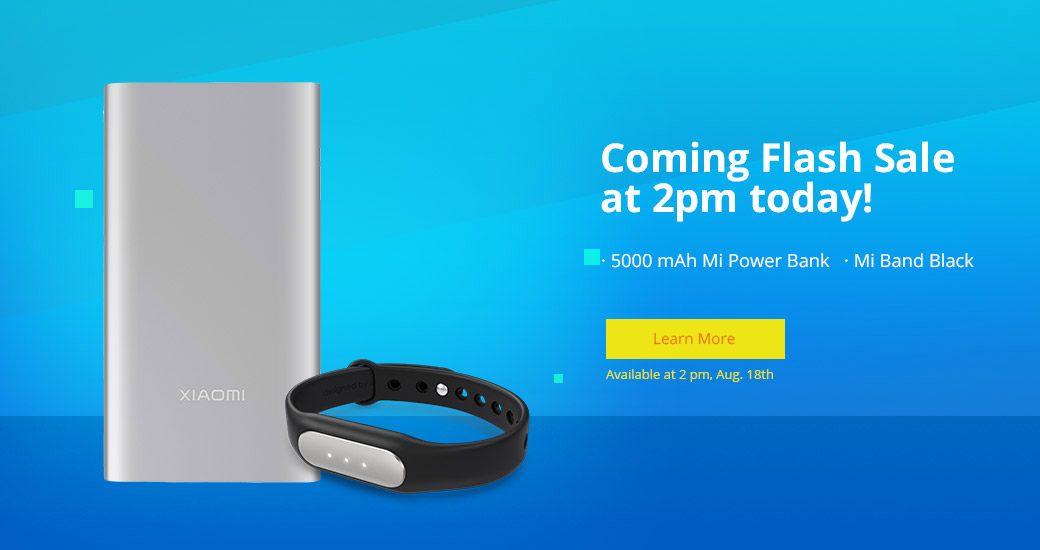 Xiaomi Mi Powerbank Mi Band Flash Sale