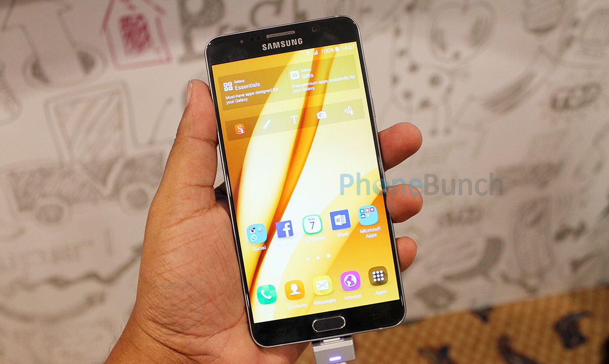 Samsung Galaxy Note5 Front Display