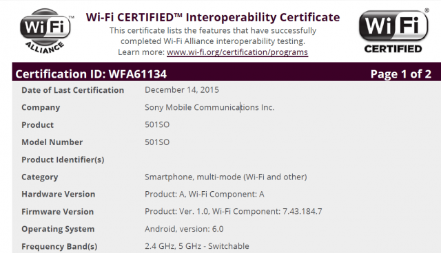 Xperia Android 6 Marshmallow Wi Fi Certified