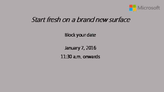 Microsoft Surface Pro 4 India Invite