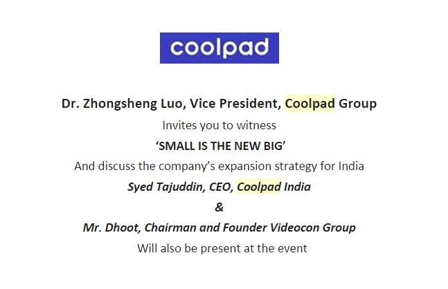 Coolpad Note India Launch