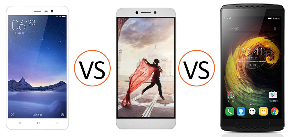 Redmi Note 3 Vs Le 1s Vs K4 Note