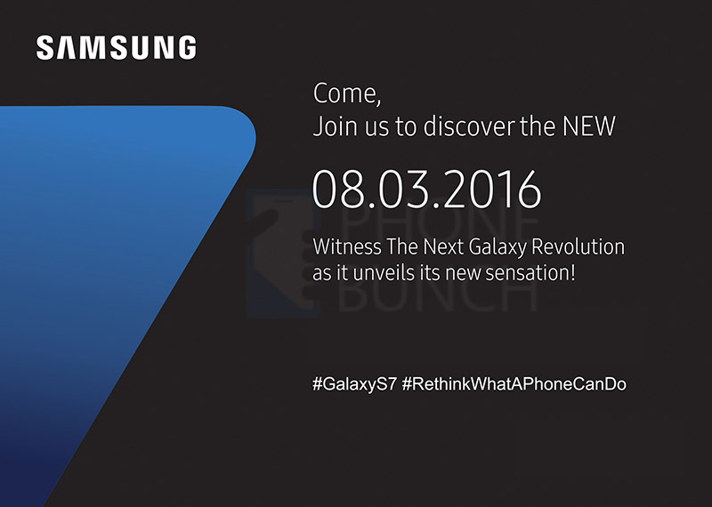 Samsung Galaxy S7 India Launch Invite