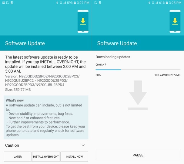 Galaxy Note5 Update