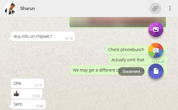 Whatsapp For Web Document Sharing