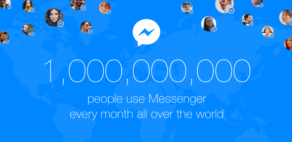 One Billion People Use Messenger Now