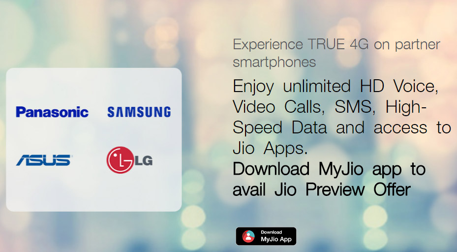 Reliance Jio Asus Panasonic