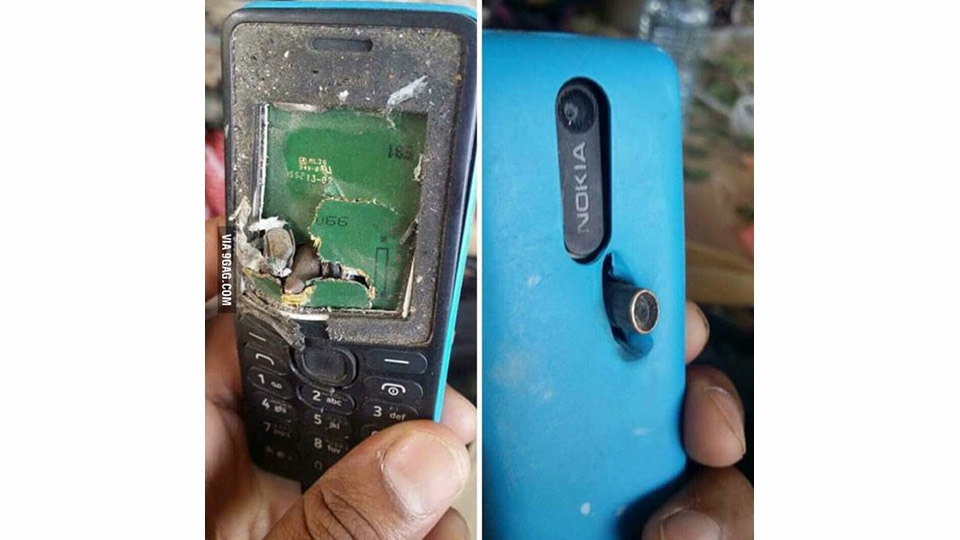 nokia 301 saves man from bullet