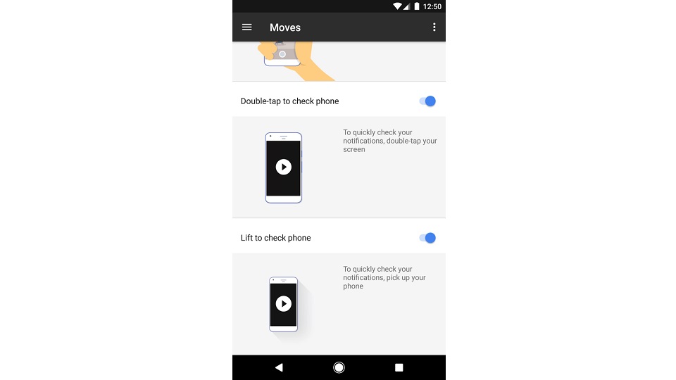 google pixel settings moves