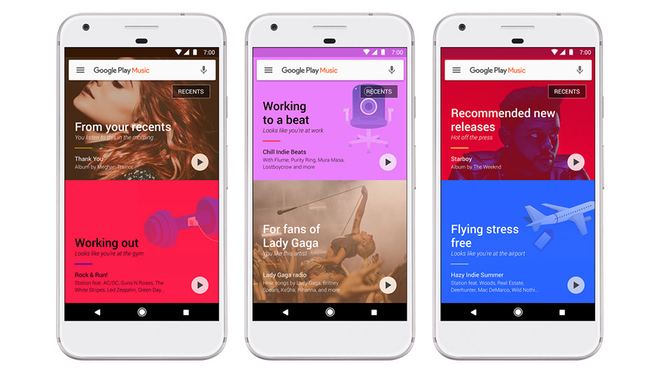 google play music updated