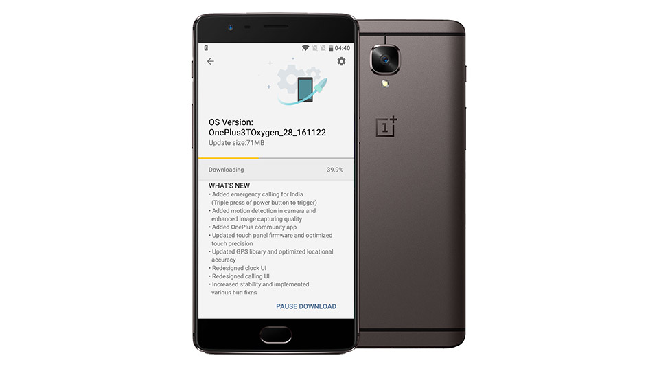 oneplus 3T oxygen OS update