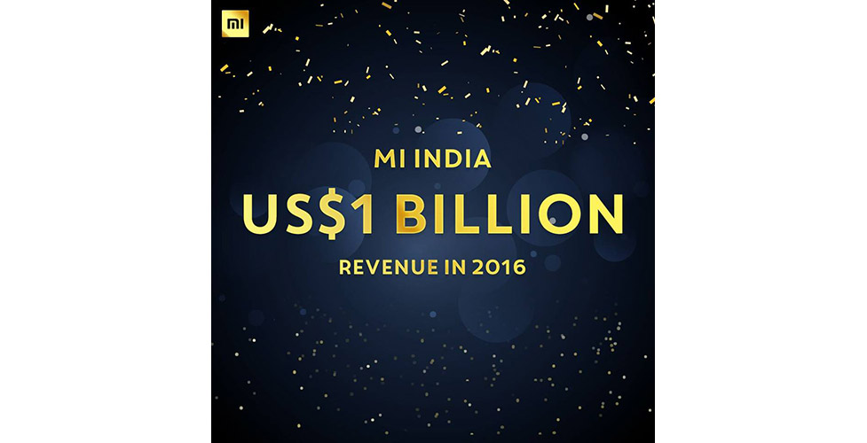 mi india 1billion sale