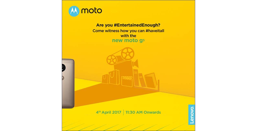 moto g5 india launch invite