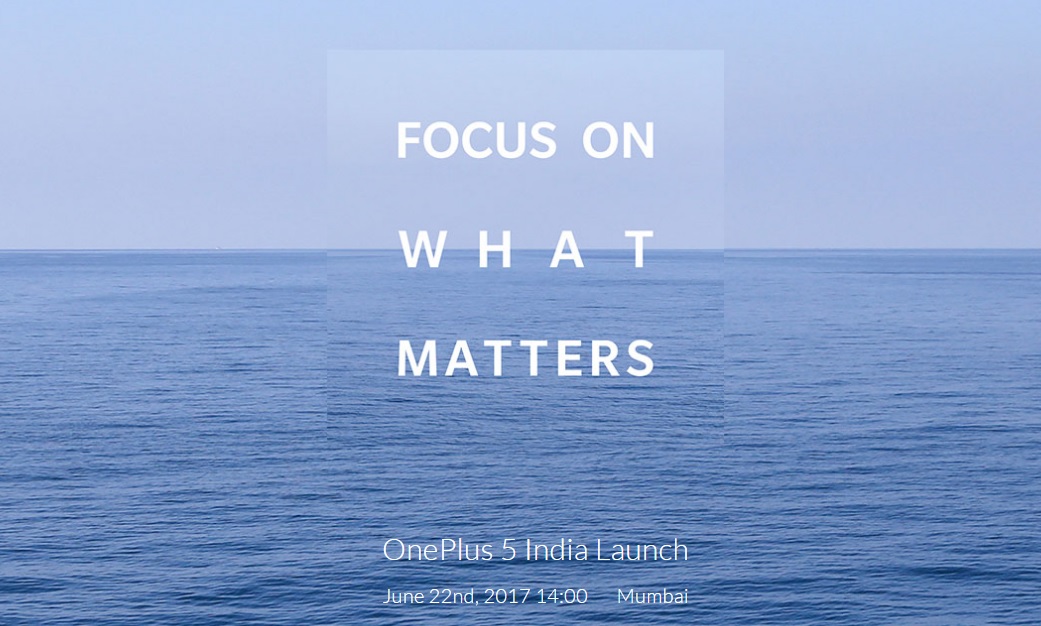 oneplus 5 india launch invite