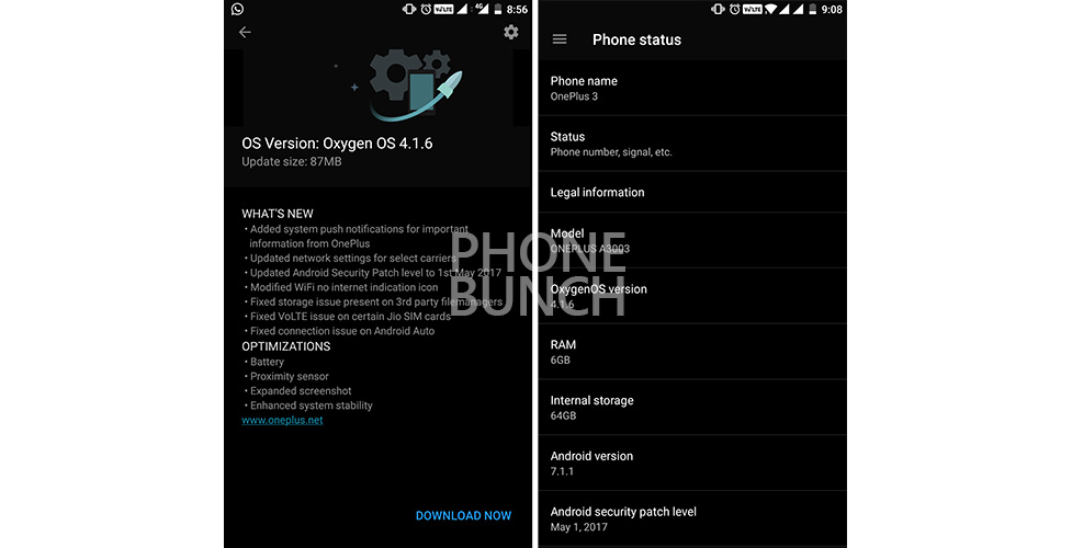 oneplus oxygen os 4 1 6 update